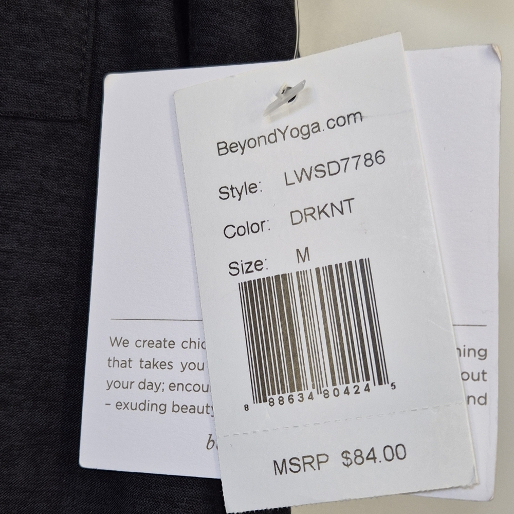 Beyond‎ Yoga Pajama Button Front Top Dark Grey Lounge Sleepwear NWT Size M - Picture 2 of 7